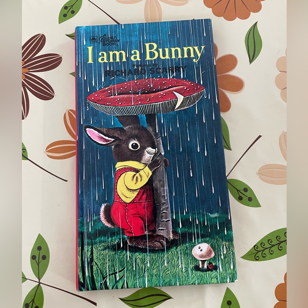 Vintage 1963 I Am a Bunny Golden Sturdy Book by Richard Scarry